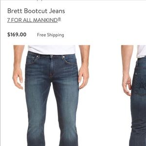 7 for all mankind Brett bootcut jeans